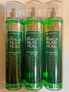 3 Bath & Body Works VANILLA BEAN NOEL Fine Fragrance Mist 8 OZ Each - Picture 1 of 2