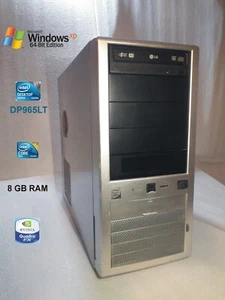 RARO PC WINDOWS XP PRO 64 BIT ITALIANO - Intel DP965LT - 8 GB RAM - TESTATO - Foto 1 di 20