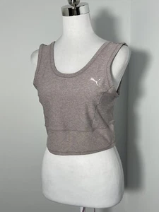 Puma Womens Purple Sports Crop Activewear Top Size M - Picture 1 of 7
