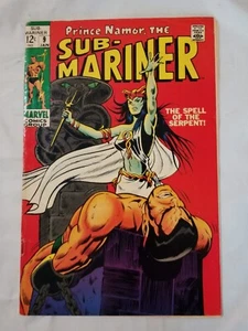 PRINCE NAMOR , THE SUB-MARINER #9 MARVEL COMICS SILVER AGE 1968 - COPY 2 - Picture 1 of 2