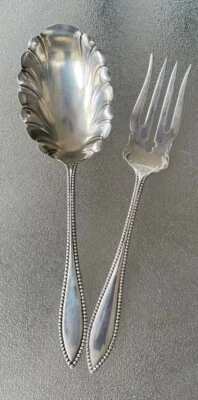 VESTA 1895 冷肉或餐叉勺银盘 无 Monogram — 第 1/4 张图片