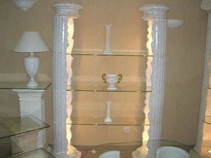 Ladeneinrichtung Verkaufsvitrine Bücherregal Verkausregal Glasvitrine Eckregal - Bild 1 von 4