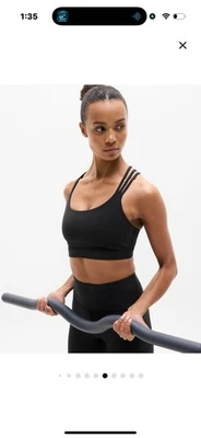 Sujetador deportivo grande Athleta Train Free D/DD | negro #659029 nuevo con etiquetas Foto 1 de 4