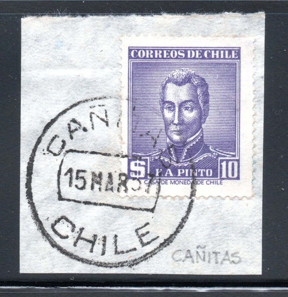 CHILE, FCO. PINTO, MATASELLOS DE CAÑITAS, MUY RARO (AGOS511) Foto 1 de 1