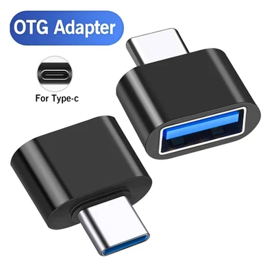 2x USB-C auf USB-A Adapter OTG USB-Stick für Samsung MacBook Xiaomi iPhone - Bild 1 von 4