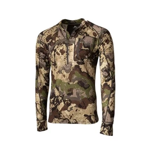 Pnuma Outdoors Merino Wool 1/4 Zip Thin Lightweight Soft Comfortable Durable ... - Picture 1 of 7