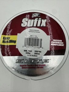 Sufix Elite 10 lb Test Fishing Line (330 yds) - Picture 1 of 4