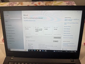 LENOVO THINKPAD T470 14" LAPTOP W/ i7-6600U, 256GB SSD, 8GB DDR4 RAM WIN 10 PRO - Picture 1 of 4