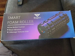 Vibrating Foam Roller Massager Back Massager with Smart APP & Fitness Poster NEW - Picture 1 of 4