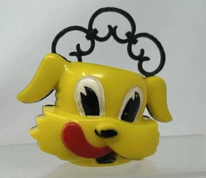 Ken-L-Ration 50er Jahre Promo Fido gelber Hund Wandtasche Kunststoff - Bild 1 von 7