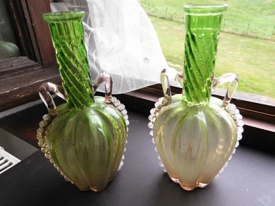 ancienne paire de vases soliflore - Photo 1/4