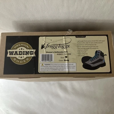 Botas para mujer Frogg Toggs Hellbender fieltro botas de vadeo en gris talla 9 Foto 1 de 4