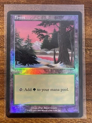 MTG✨Arena League PROMO 2001 FOREST FOIL (Ice Age)✨Arena NM/MINT Land UNPLAYED - Image 1 of 4