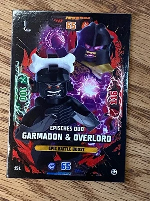 LEGO Ninjago Serie 7 Nr.151 - Episches Duo Garmadon & Overlord Epic-Battle Karte - Image 1 of 2