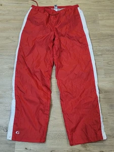 Vintage Y2K GTM Hose Nylon rot gefüttert Track Windbreaker M 32x32 - Bild 1 von 8