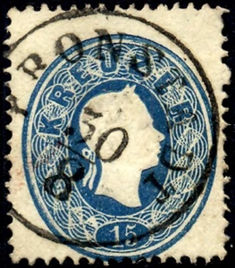 F) HUNGRÍA AUSTRIA RUMANIA 1861 @ 15 Kr KRONSTADT, BRASSÓ, BRASOV EN MUY BUEN ESTADO - Imagen 1 de 2