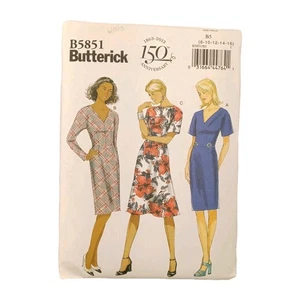 Vestido ajustado para mujer cuello en V patrón de costura SIN CORTAR talla 8-16 - Imagen 1 de 3