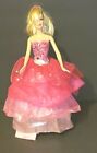 2009 Barbie A Fashion Fairytale Doll Pink 2 In 1 Dress Blonde Blue Eyes