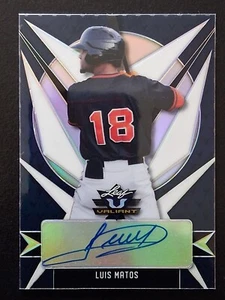 #BA-LM2 Luis Matos 2021 Hoja Valiente Azul Marino - Gigantes de San Francisco - Imagen 1 de 3