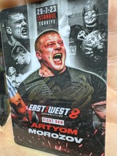 2023 East vs West #8 Artyom Morozov Signed Armwrestling Card Autograph Auto