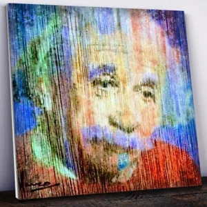 MARCO MARK - 'Albert Einstein' • Hand Signed Print On Canvas - Picture 1 of 1