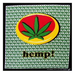 k067 - Hoja de cannabis cáñamo pañuelo bandana reggae Nicki paño deportivo ocio - Imagen 1 de 1