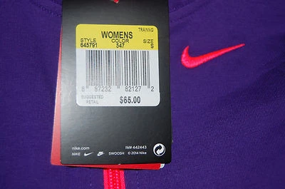 nike womens knit jacket full zip moisture wicking dri-fit  purple couple sizes - Image 1 of 3