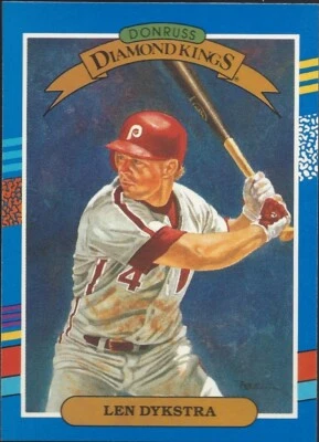1991 Donruss #7 Len Dykstra NearMint - Image 1 of 2