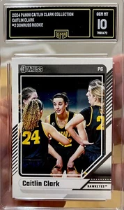 2024 Panini Caitlin Clark Rookie Collection Donruss Gem Mint 10 Card! 🔥 #2 ROY - Picture 1 of 2