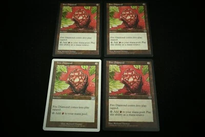 Fire Diamond x 4 - Mirage & 6th Edition - Near Mint & EX MTG Magic the Gathering - Image 1 of 2