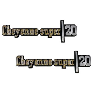 1973-76 Chevrolet Truck Cheyenne Super 20 Fender Emblem Set - Picture 1 of 1