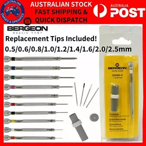 Destornillador Relojeros Profesionales BERGEON 30080 0,50 - 2,50 mm Hecho en Suiza AU - Imagen 1 de 15