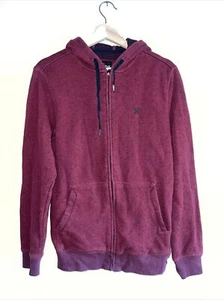 Hurley Men's Hoodie Size Small Maroon Red Full Zip EUC - Picture 1 of 5