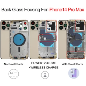 For iPhone 14 Pro Max Rear Battery Door Frame Replacement Back Cover Housing - Picture 1 of 13