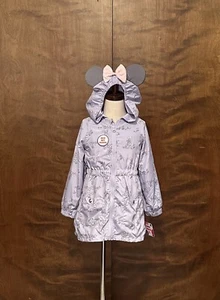 Disney Junior Minnie Mouse Long Sleeve Hooded Windbreaker Girls 6 Spring Jacket - Picture 1 of 19