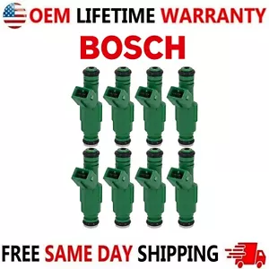 OEM 8x Bosch Fuel Injectors Ford Mustang Chevrolet Corvette 5.7L V8 0280155968 - Bild 1 von 7