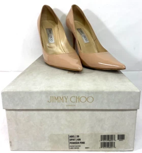 Jimmy Choo décolleté a punta da donna Abel in vernice - rosa cipria - taglia 39 - Foto 1 di 9