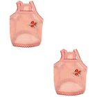 2 Pack Cotton Polyester Pet Clothes Summer Small Cat Clothing
