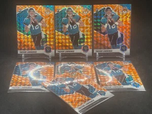 7 x 2021 Mosaic Trevor Lawrence RC Reactive Orange Prizm NFL Debut #241 Jaguars - Picture 1 of 1