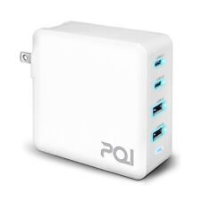 PQI PDC100W US - 2x USB-C ports+2x USB A, Use for iP12 and Up