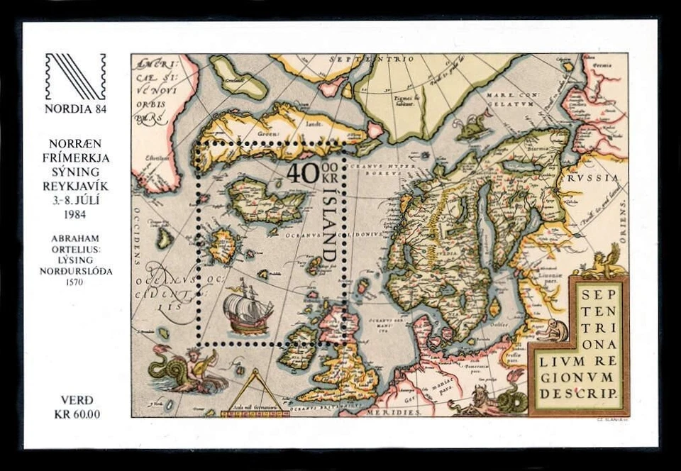 Isla de Islandia 1984 Sc# 590 m/s Nordia, 1570 envíos y mapa - MNH CV $15 Foto 1 de 1