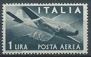 1945-46 ITALIA POSTA AEREA DEMOCRATICA 1 LIRA MNH ** - JU029-4 - Picture 1 of 1