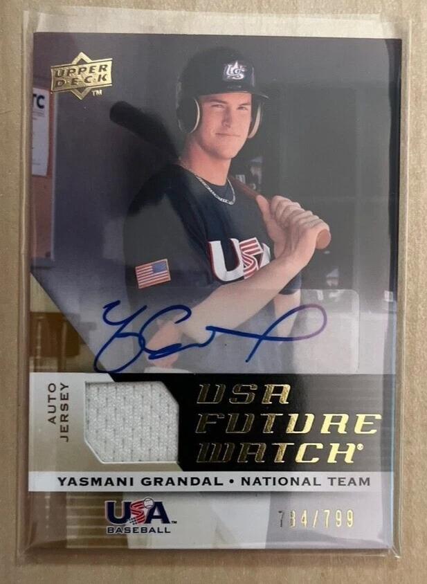 2009 Upper Deck Team USA Yasmani Grandal Auto Jersey 784/799 - Image 1 of 1