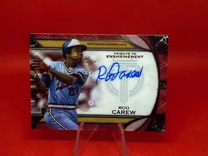 2019 Topps Tribute Rod Carew Tribute to Enshrinement Autographs Red #10/10 - Picture 1 of 2