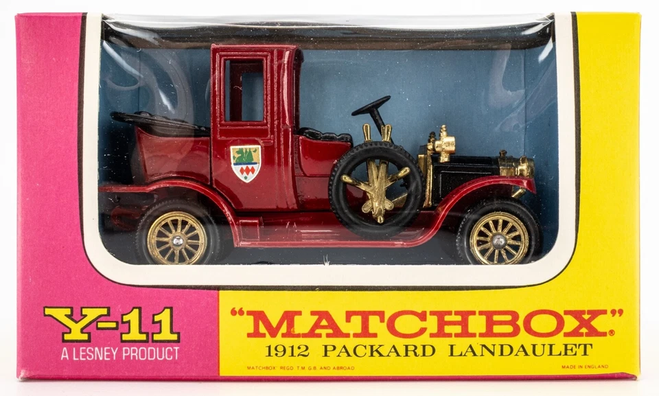 Matchbox Models of Yesteryear Y-11B 1912 Packard Landaulet RED | E-TYPE BOX |NOS - Image 1 of 4
