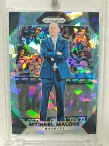 2017-18 Panini Prizm #170 MICHAEL MALONE /99 BLUE CRACKED ICE HEAD COACH NUGGETS - Picture 1 of 2