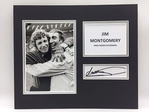 RARE Jim Montgomery Sunderland 1973 FA Cup Signed Photo Display + COA AUTOGRAPH - Picture 1 of 3