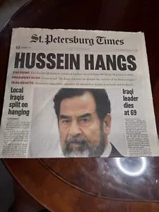 Vintage St. Petersburg Times Newspaper December 30 2006 "Hussein Hangs" 43-29 - Picture 1 of 3