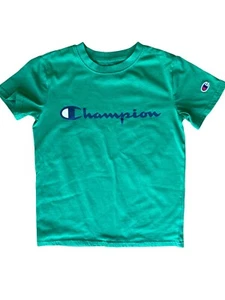 Champion Shirt Youth Green Classic Fit Cotton T Shirt; Youth Small Worn Once - Picture 1 of 5