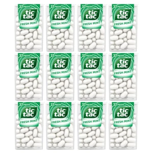 Tic Tac Fresh Mint Flavoured Breath Freshener 12 PACKS 13g each - Picture 1 of 1